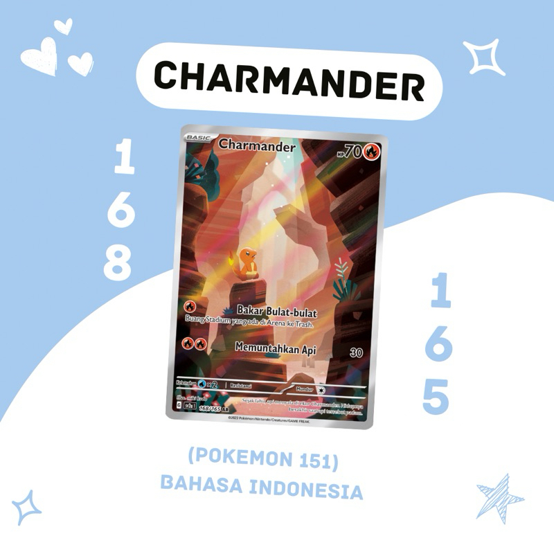Charmander AR SV2A 168/165 Pokemon TCG Indonesia