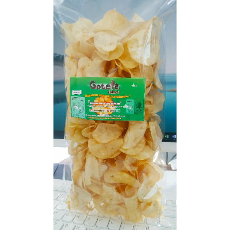 

Keripik Singkong Gotela Rasa Original gurih - Renyah Kriuk Enak