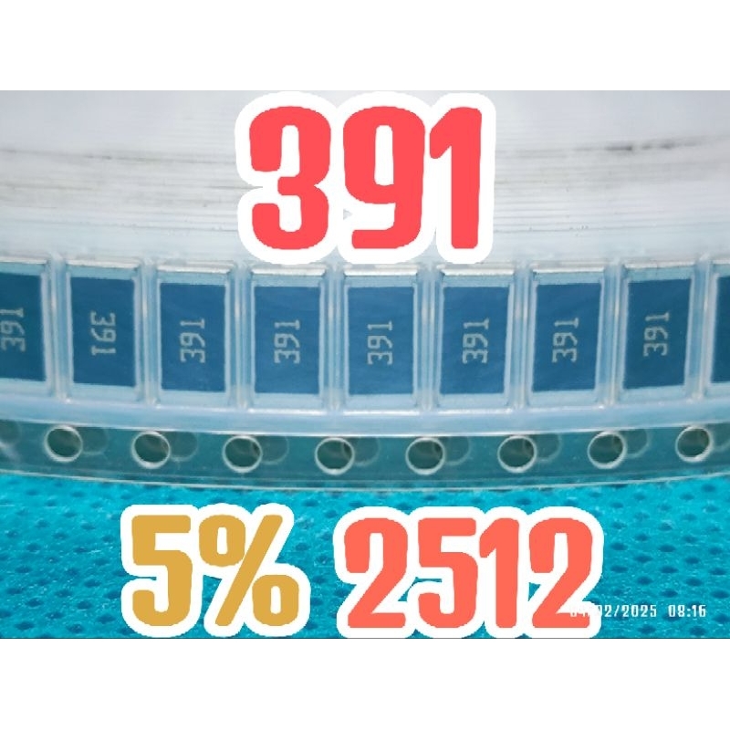Chip resistor smd 391 390R 5% size 2512 6432 390ohm 390 ohm 1 watt