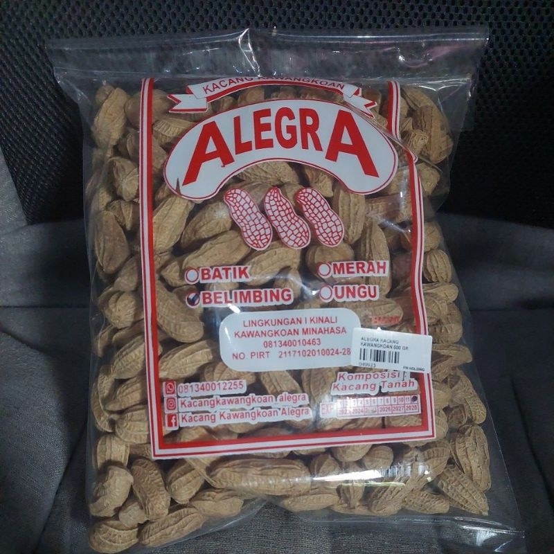 

Kacang Kawangkoan Alegra Batik 400 Grm