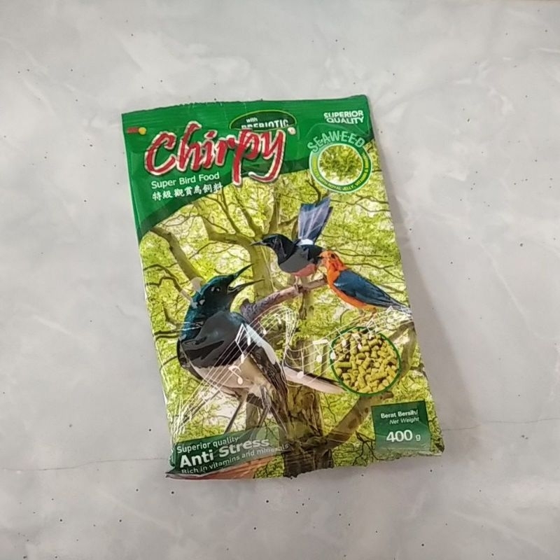 PAKAN BURUNG VOER CHIRPY HIJAU 400 GRAM
