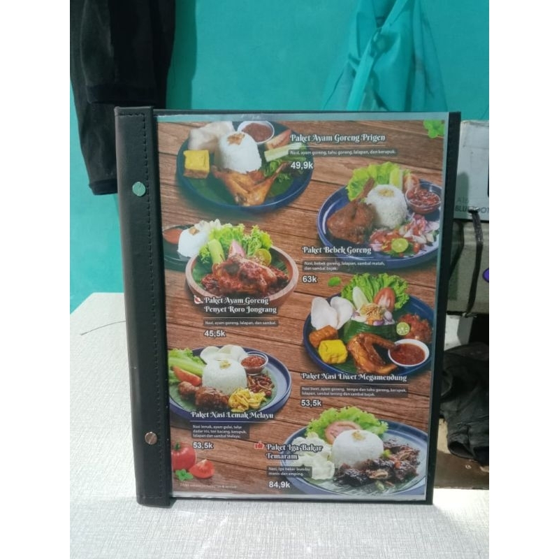 

buku menu model satu muka