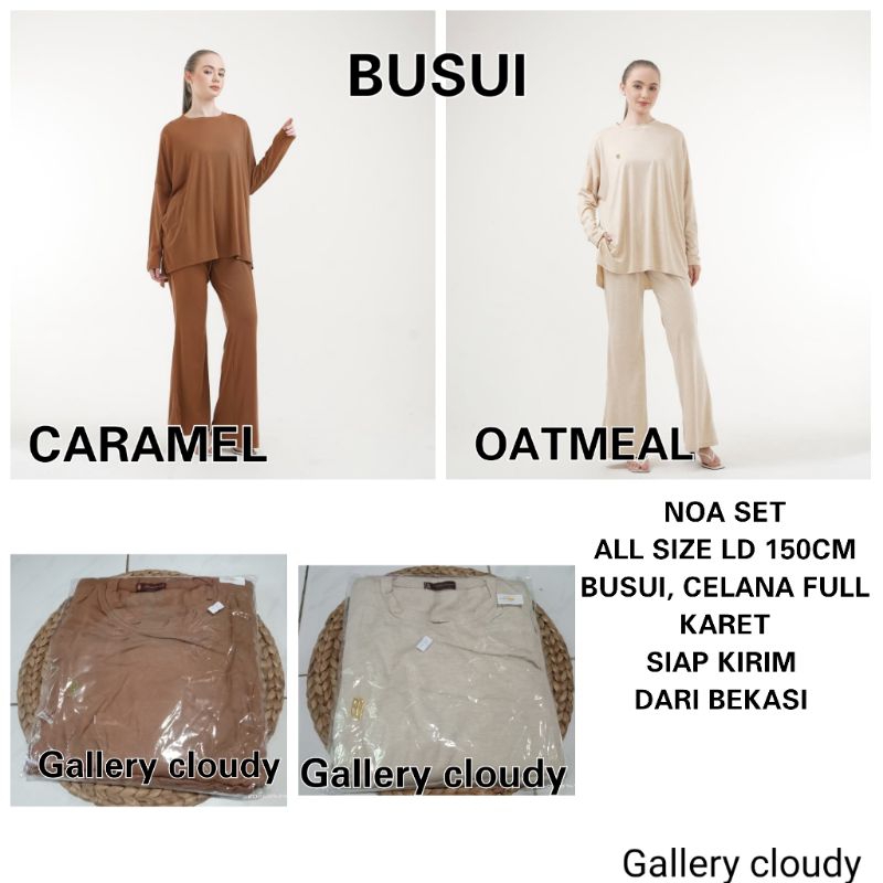 SIAP KIRIM NOA SET CARAMEL OATMEAL BUSUI BY ISH IYMELSAYSHIJAB