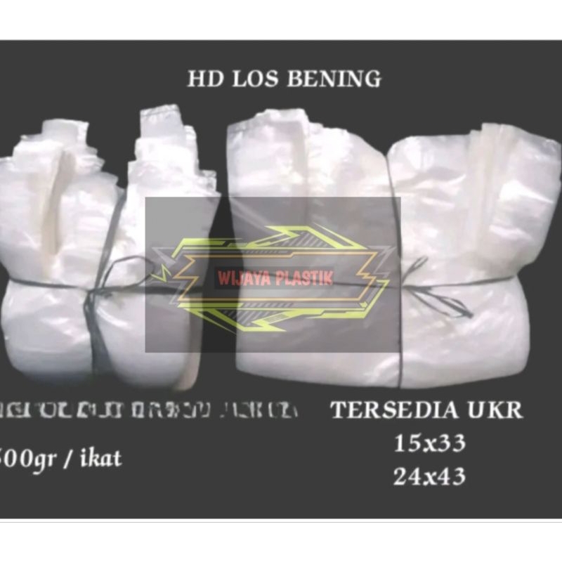 Kantong Kresek HD LOS Bening / Kantong Plastik Kiloan -
