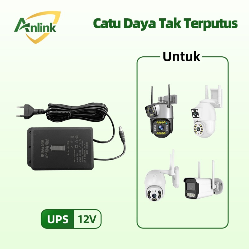 UPS 12V 6000mAh & 5V 3000mAh untuk Kamera CCTV Router Modem Catu Daya Tak Terputus Anti Mati Listrik