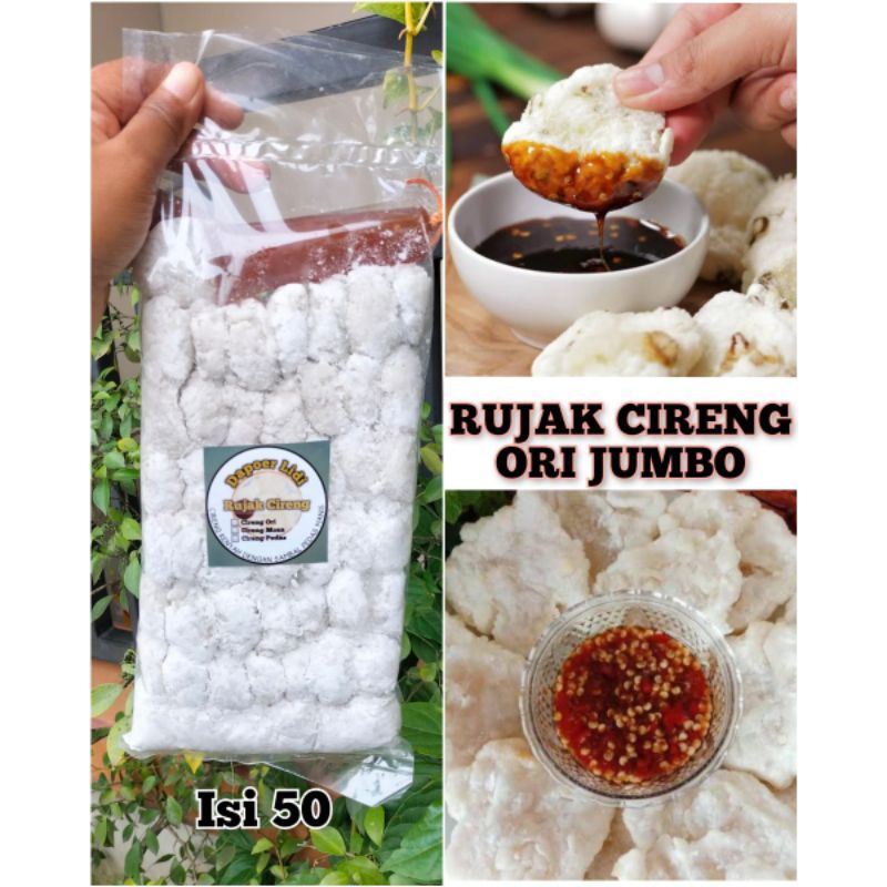 

Makanan frozen food Rujak cireng / Cireng rujak