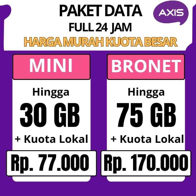 Promo AXIS BRONET 60 Hari