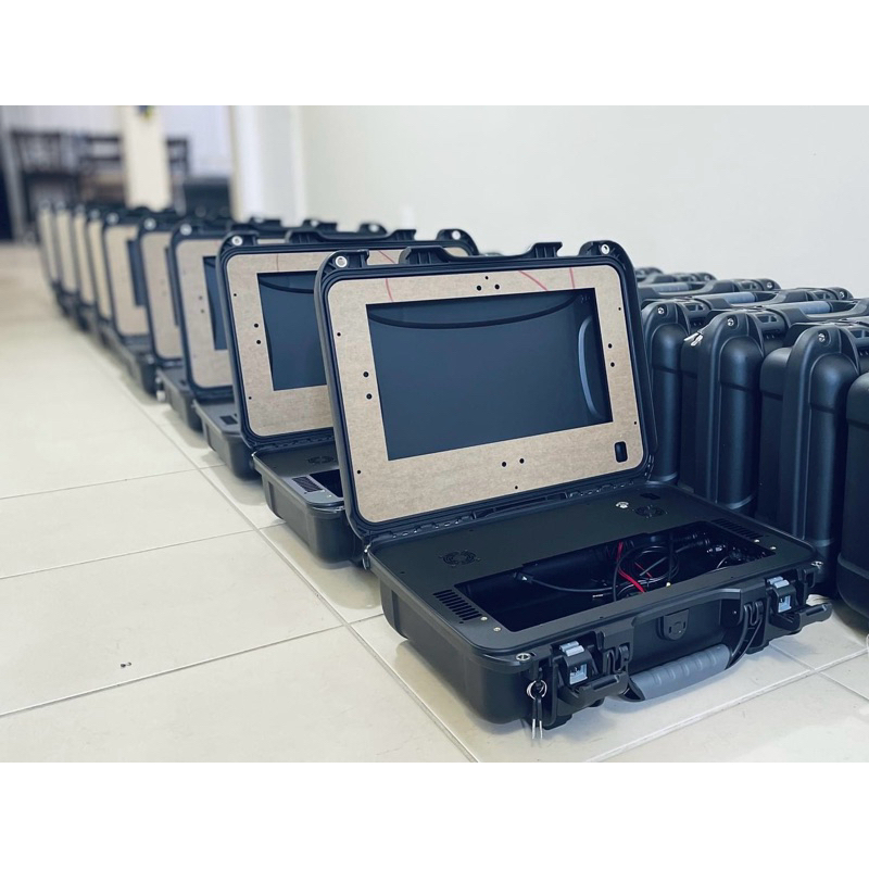 CUSTOM BOX UNTUK MIXER VIDEO LENGKAP DENGAN LCD & PANEL