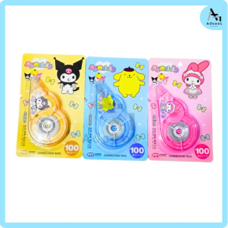 

Correction Tape Sanrio Ukuran 100 Meter Tipe-x Kertas Stationary Perlengkapan Sekolah Anak