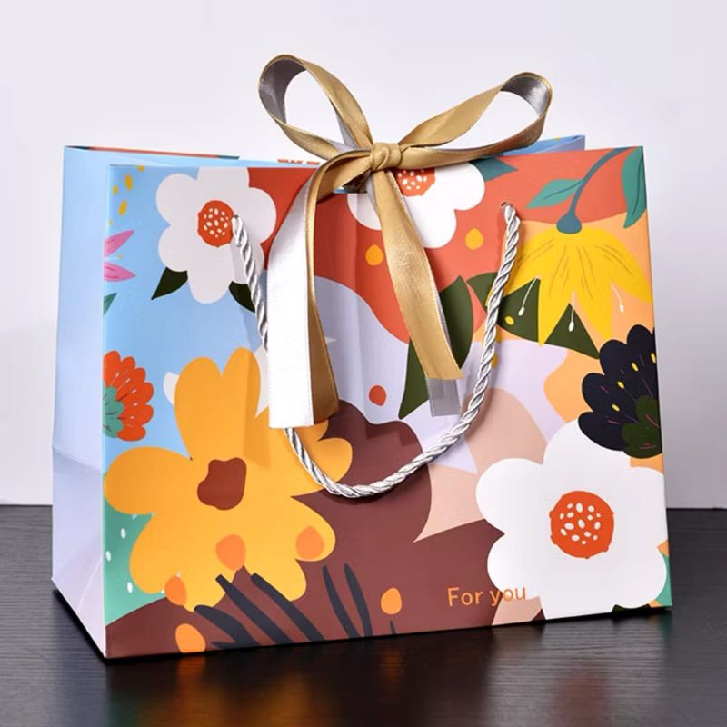 

paperbag import kecil gratis pita | paper bag premium | motif A | paperbag jogja