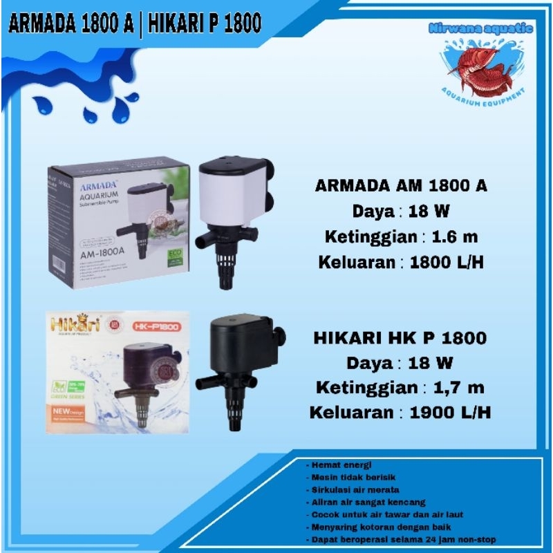 MESIN POMPA CELUP 1800 . ARMADA | HIKARI