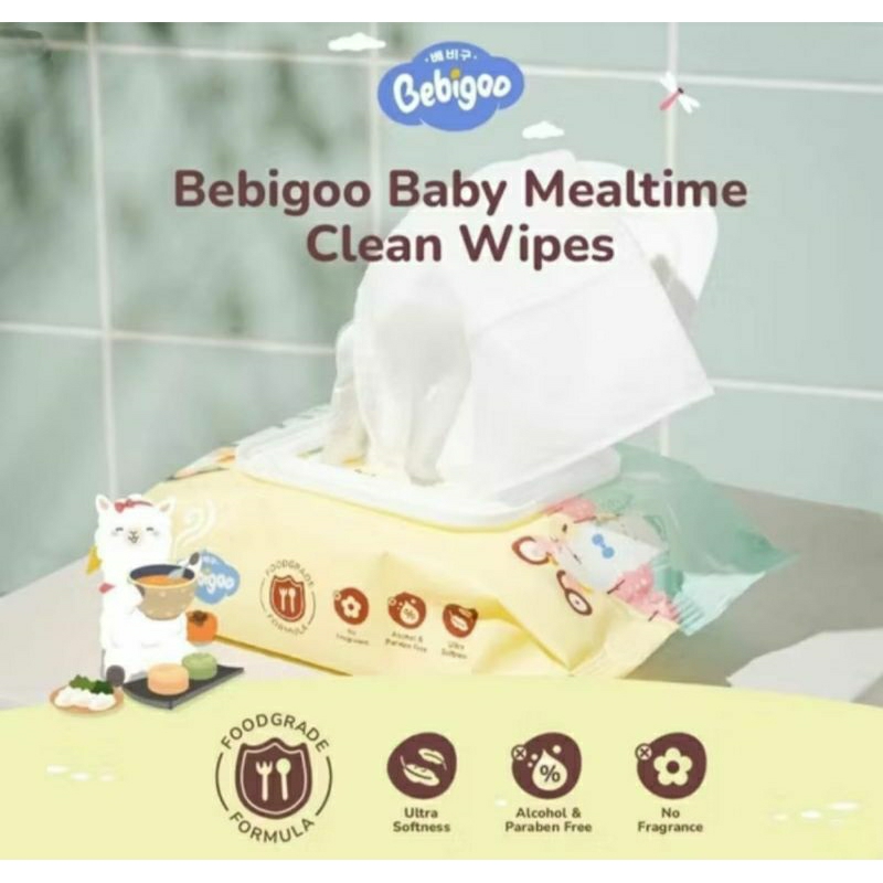 Tisu Basah Bayi Bebigoo Food Grade