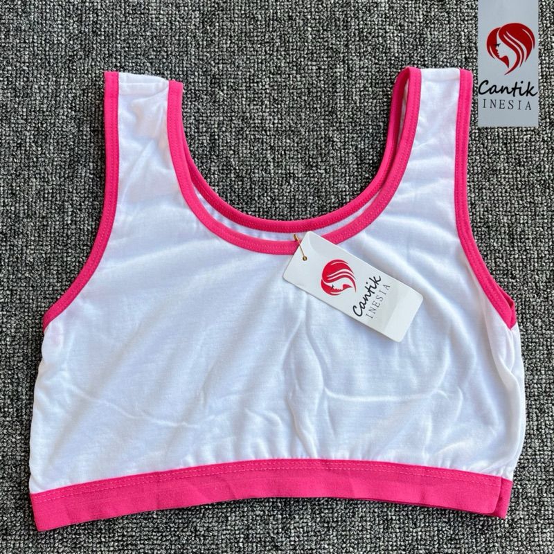 3Pcs Bra Bh Remaja Tanpa Busa Putih Polos /Miniseet Anak Polos Katun /Beha Remaja