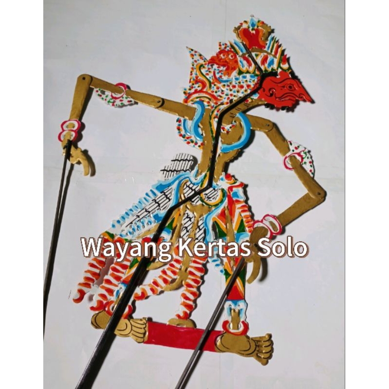 Wayang kulit kertas baladewa wayang mainan
