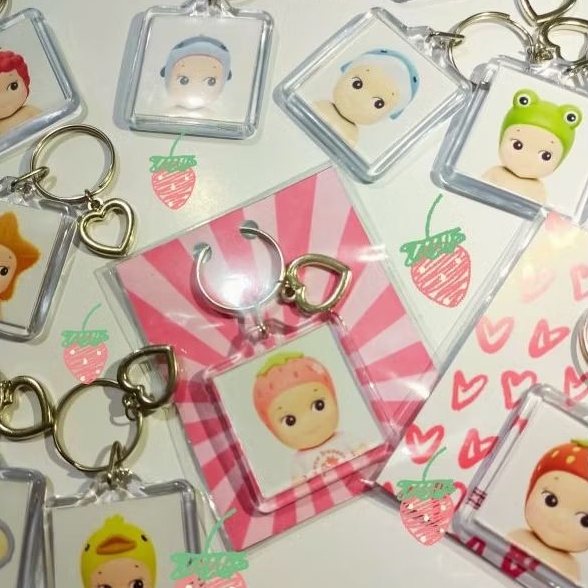 Sonny Angel Keychain (Acrylic Frame) ໒꒱ ‧₊˚ (Baca Deskripsi)