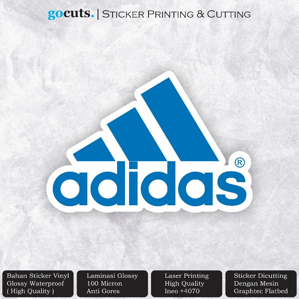 

Stiker Brand Logo Adidas Sticker Vinyl Dekorasi Laptop