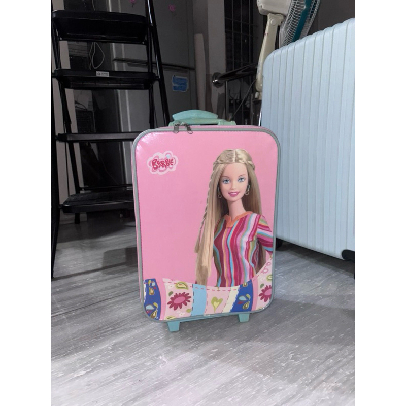 tas troli anak sekolah perempuan barbie (preloved)