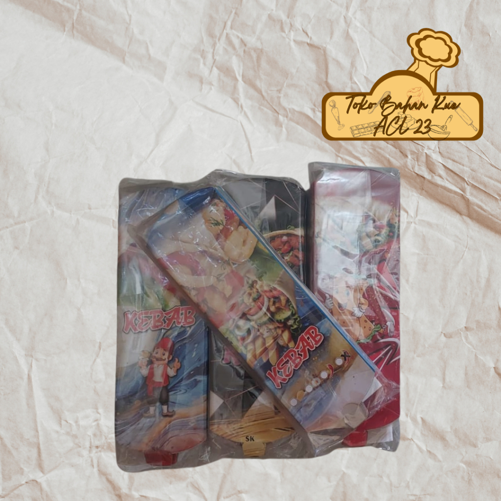 

Kotak Kebab/Dus Kebab/Tempat Kebab Isi 20 Pcs