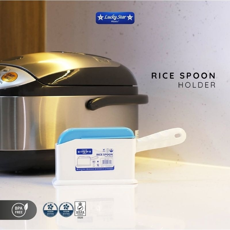 Tempat Centong Nasi Tertutup / Rice Spoon Holder Lucky Star