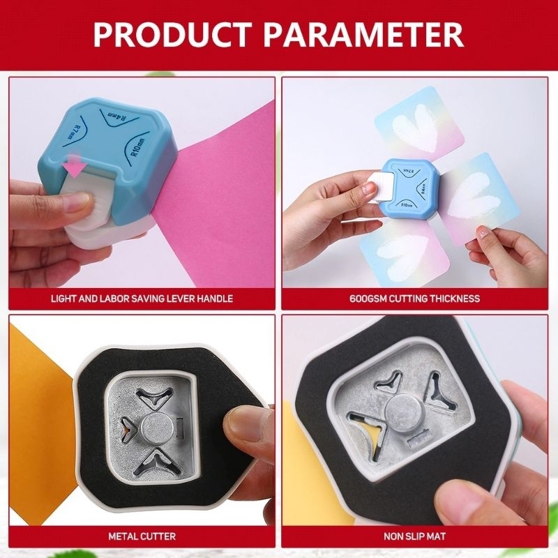 

sudut pembulat pemotong kertas 3 in 1 corner rounder