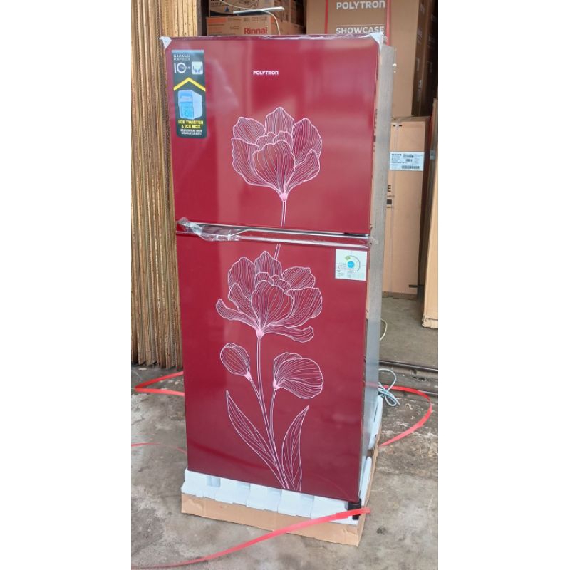 Kulkas polytron lemari es 2 pintu prb200 r frizer freezer pendingin prb 200 y jambi