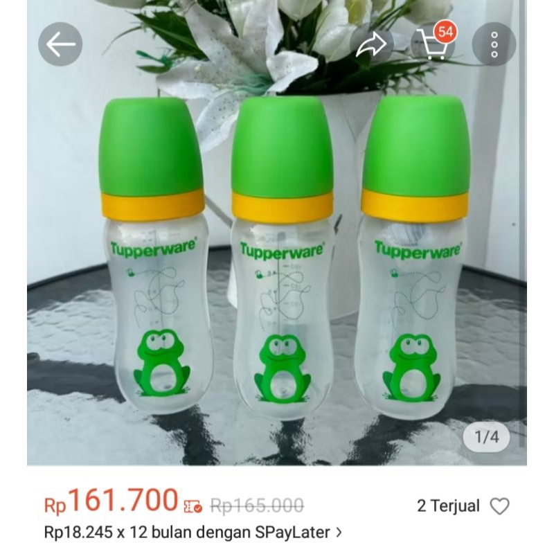 botol susu Tupperware preloved