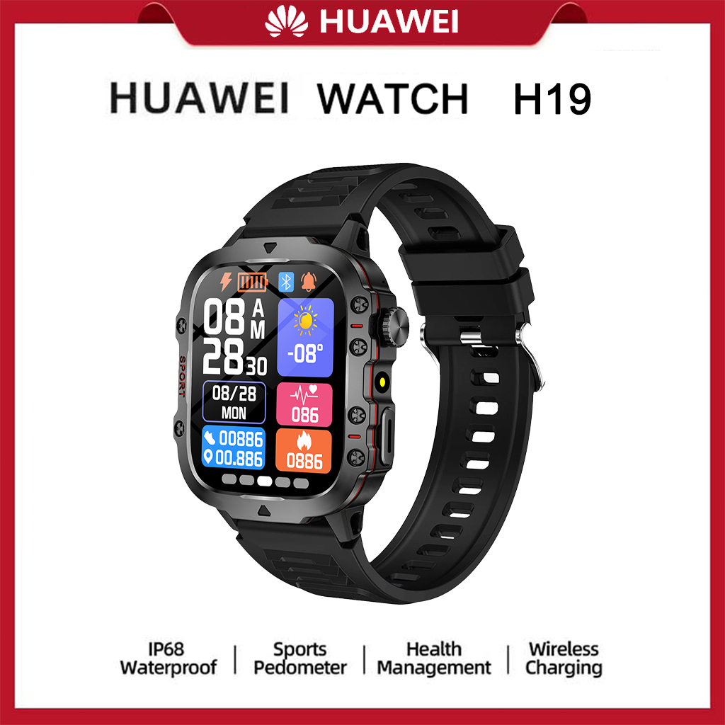 HUAWEI Outdoor Smart Watch H19 Original Waterproof Smartwatch Waterproof Men Sports Fitness Tracker 