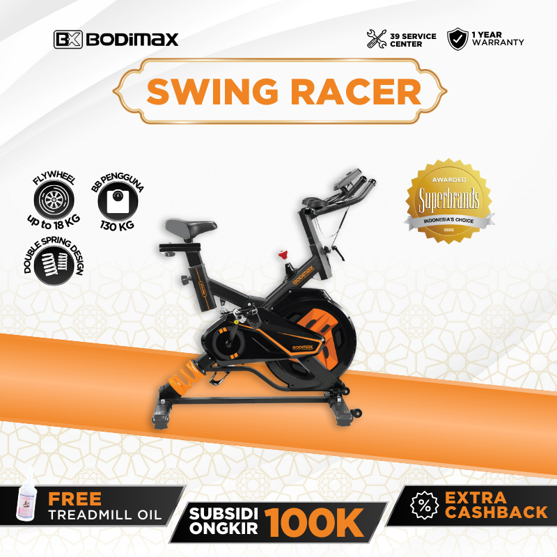 BODIMAX SWING RACER / SEPEDA STATIS / SPINNING BIKE / ALAT GYM / FITNESS