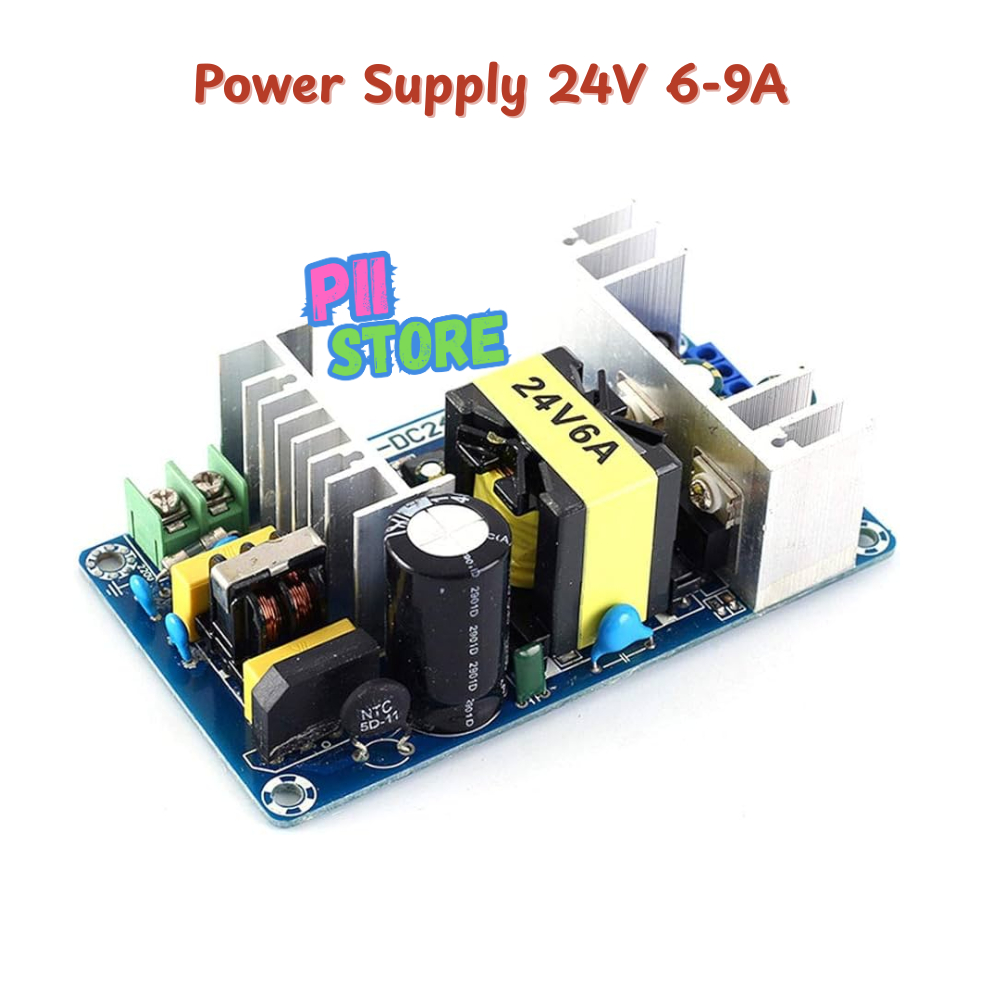 Power Supply Switching 24V 6A - 9A Adaptor AC-DC PSU SMPS 24V