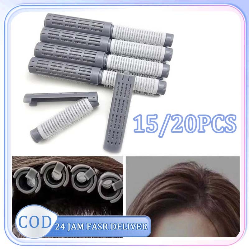 20pcs Gulung Rambut Keriting Roll Rambut Panjang Hair Volume Rollers Rol Keriting Rambut
