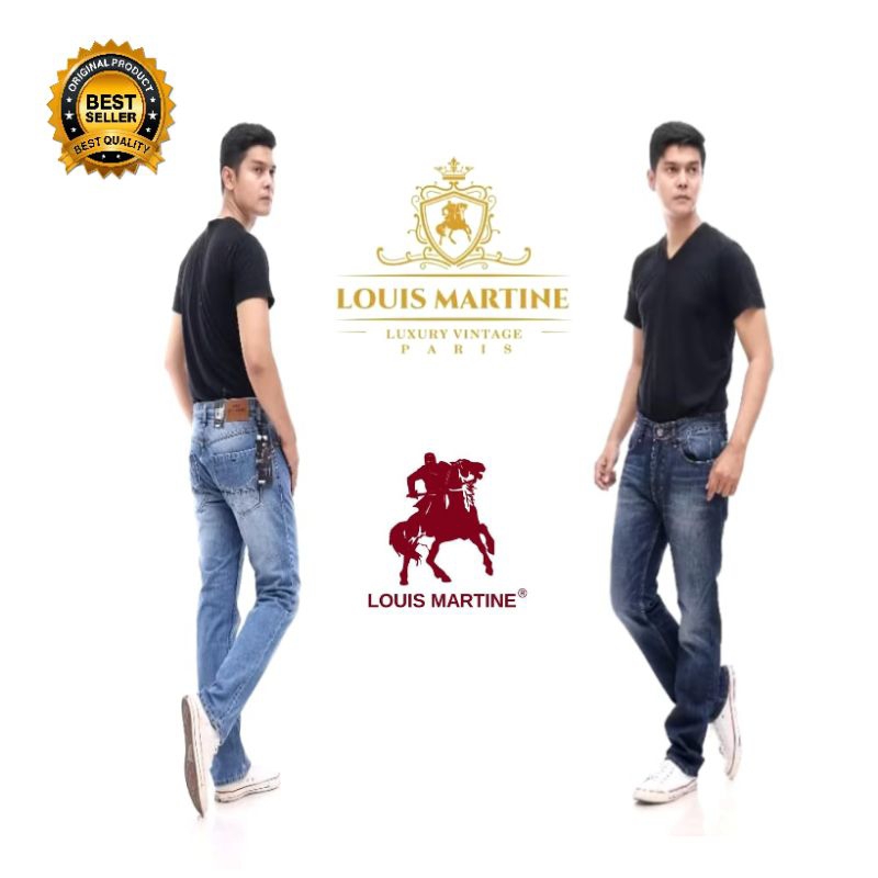 Celana Jeans Pria Louis Martine 100% Original
