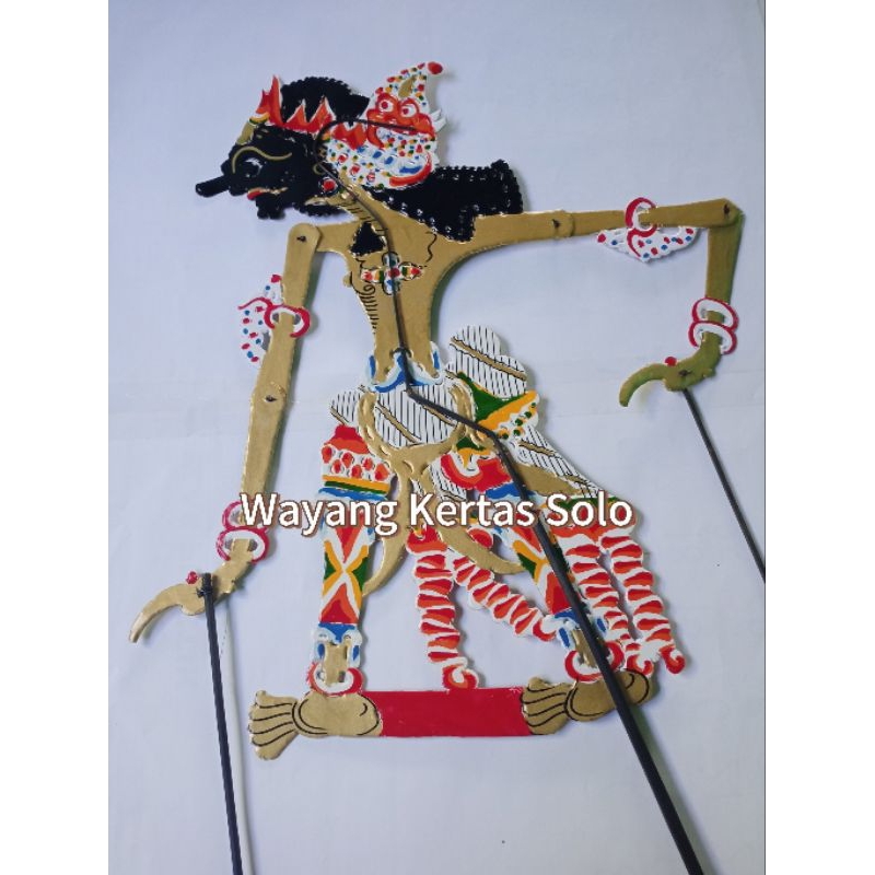 Wayang kulit kertas wayang mainan antasena tinggi -+55cm