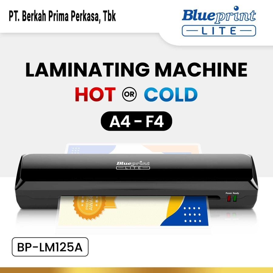

Mesin Laminating BLUEPRINT LM125 Hot and Cold Laminating Machine A4 F4