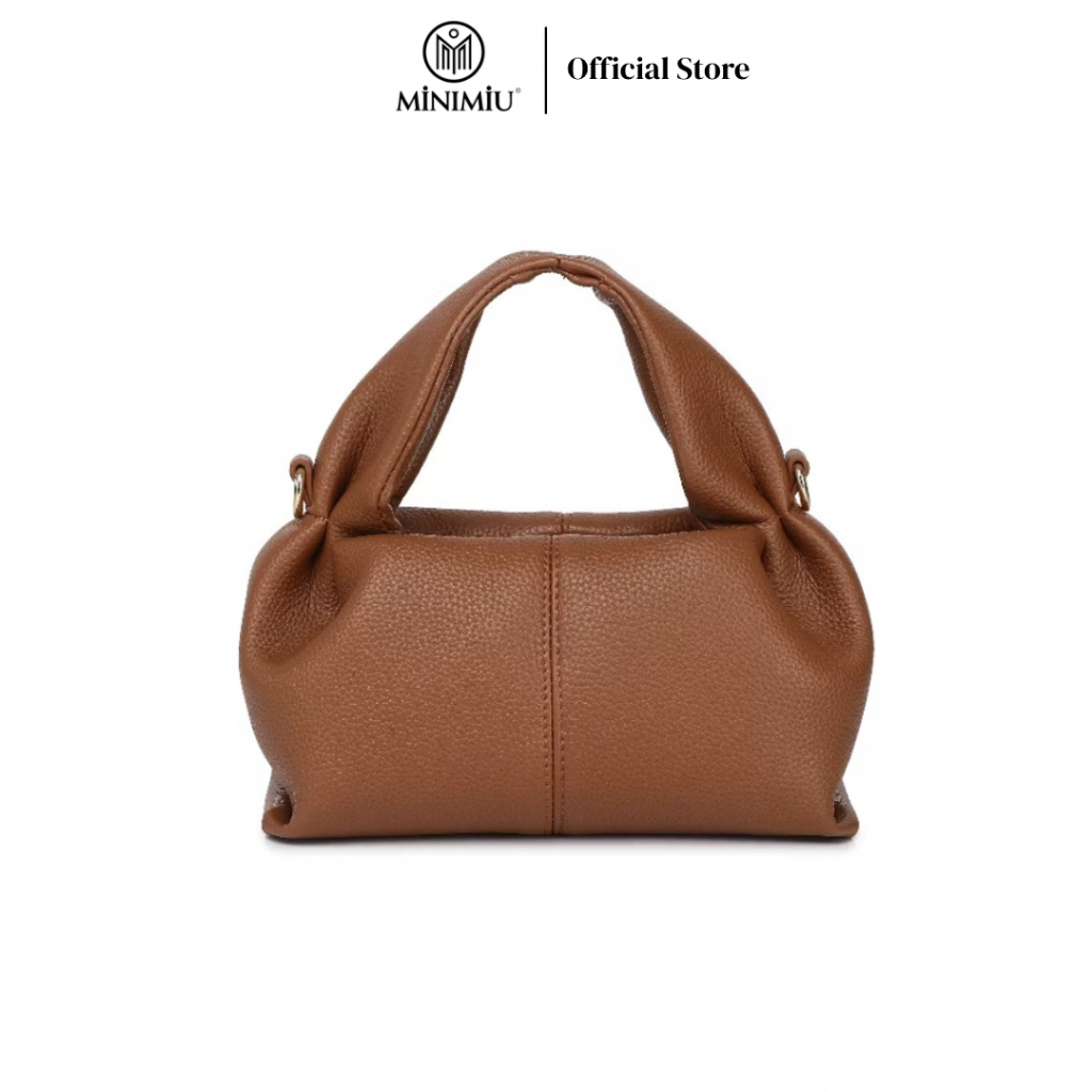 MiniMiu - Dumpling Bag Tas Selempang Wanita Handbag Shoulderbag Slingbag IN Black, Brown, Coffee