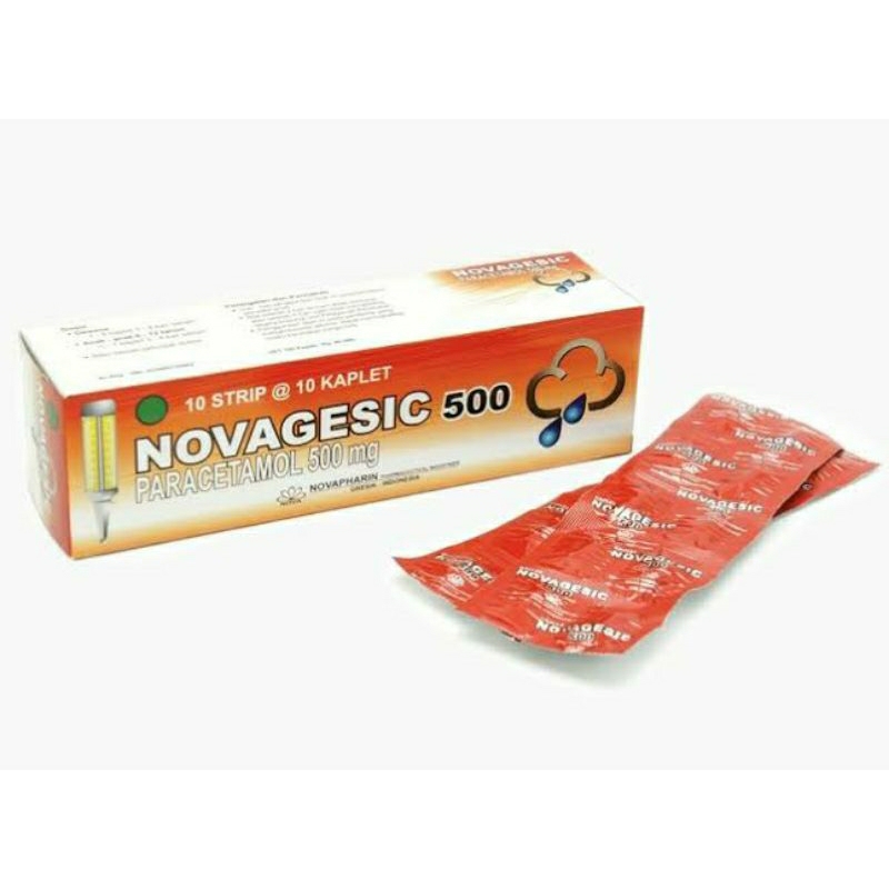 Novagesic 500 mg Paracetamol Tablet Strip Isi 10 Tablet