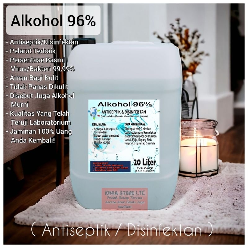 Alkohol Antiseptik 20 Liter ( Ethyl Antiseptik ) / Antiseptik / Pelarut