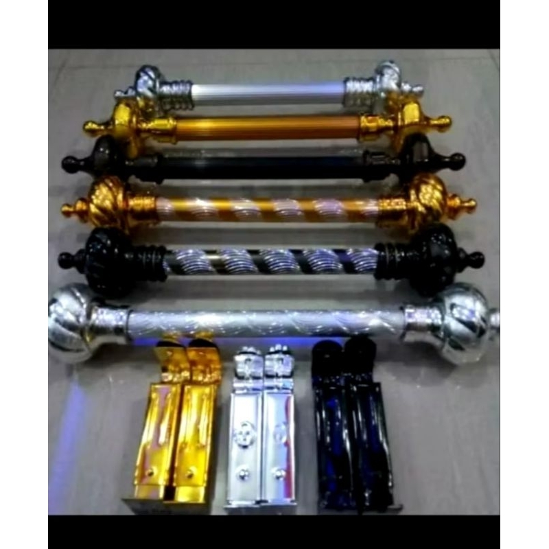 FULL SET BESI GORDEN 1M, 1,5M dan 2 M / BATANG/ TIANG/ BATANG HORDEN FULL SET / RELL GORDEN TERMURAH