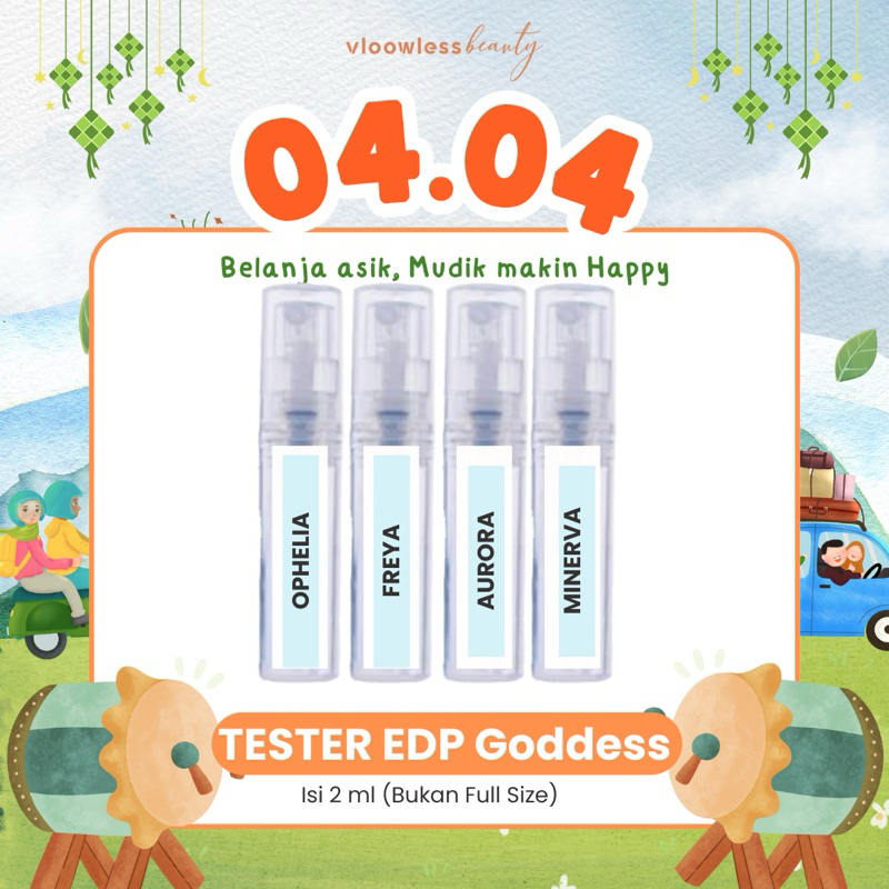 Vloowless Beauty - TESTER Edp Goddess All Variant 2ml/Botol