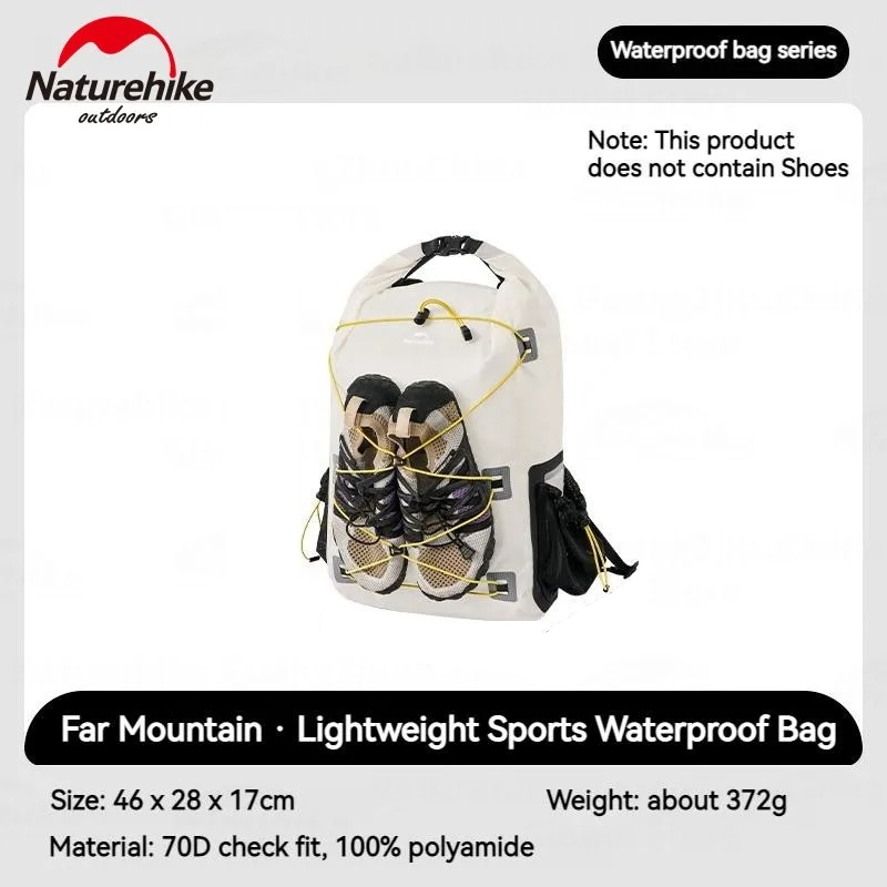 Dry Bag Waterproof 18L Naturehike CNH22BB003 Tas Ransel Motor Camping Hiking Anti Air Carrier Ultral