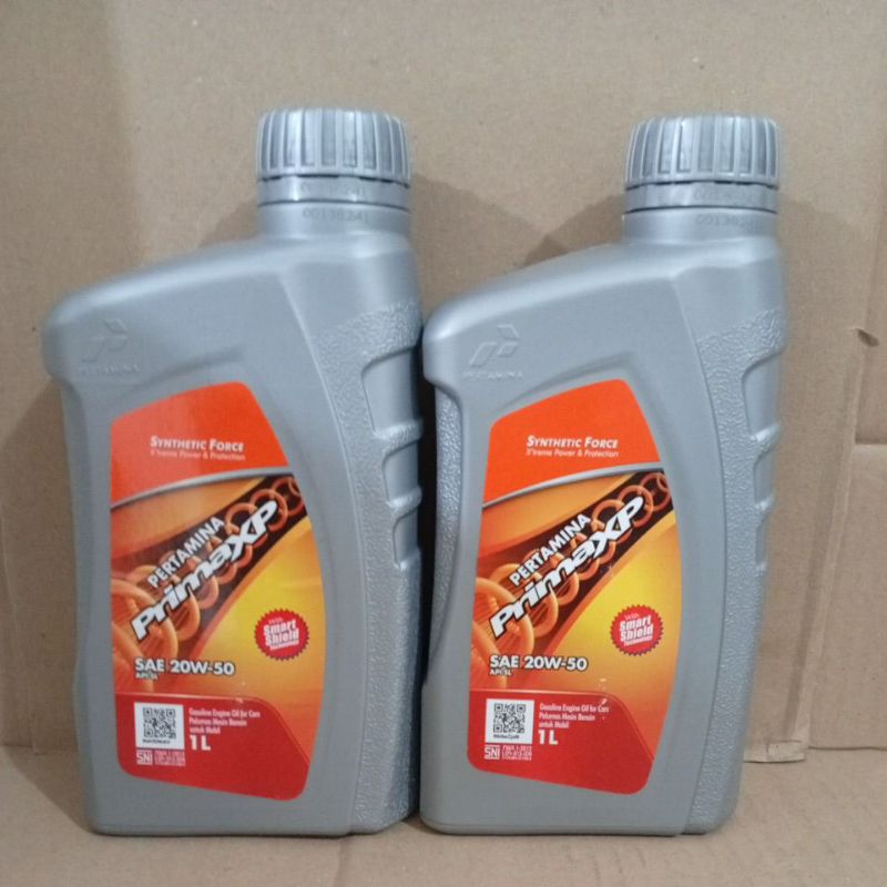 Oli Prima Xp 20W-50 1Liter pelumas oli Prima Xp 1L oli mesin motor Prima Xp 1liter