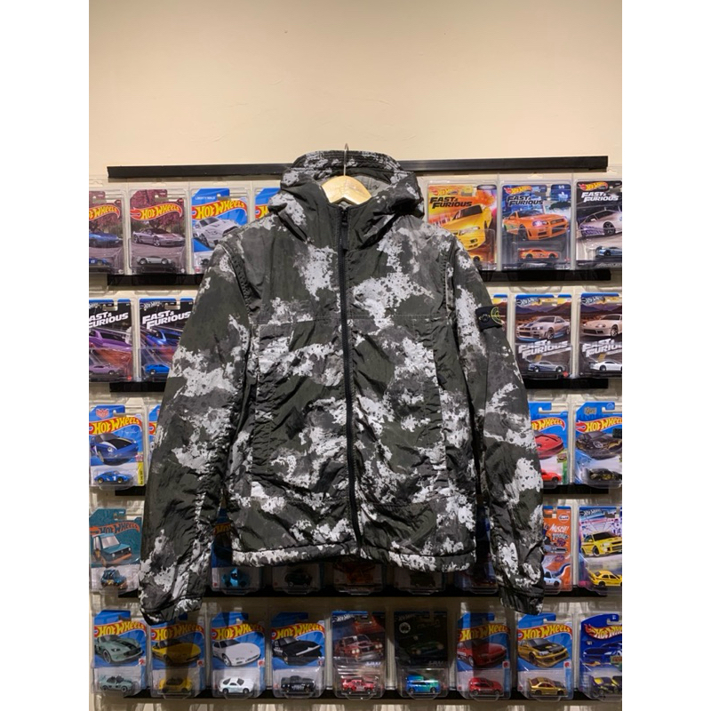 DOWN JACKET NYLON STONE ISLAND CAMO JUNIOR