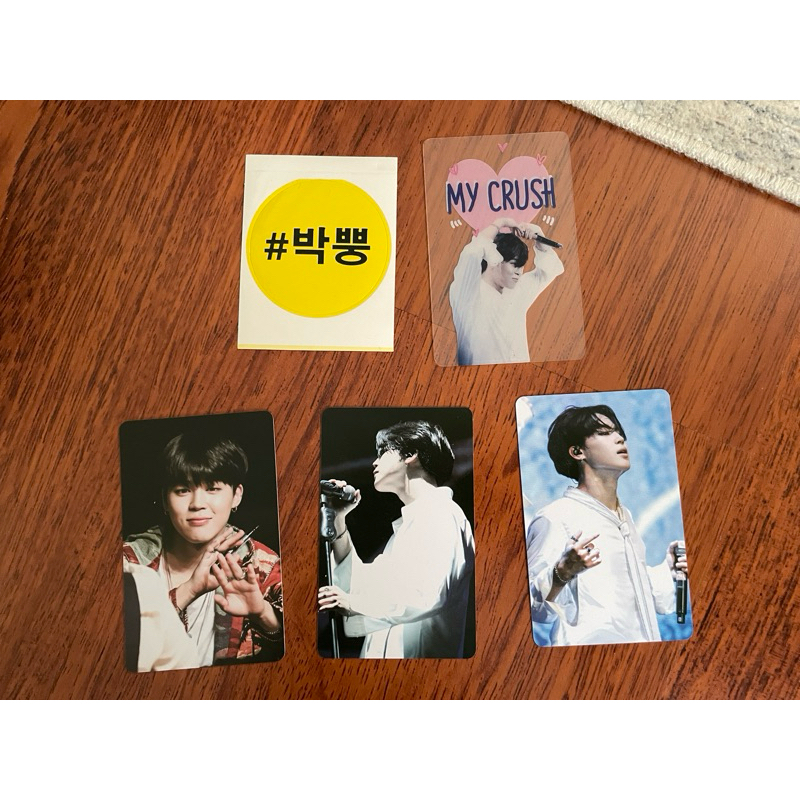 BTS bangtan jimin fansite goods photocard photo card crushonjimin