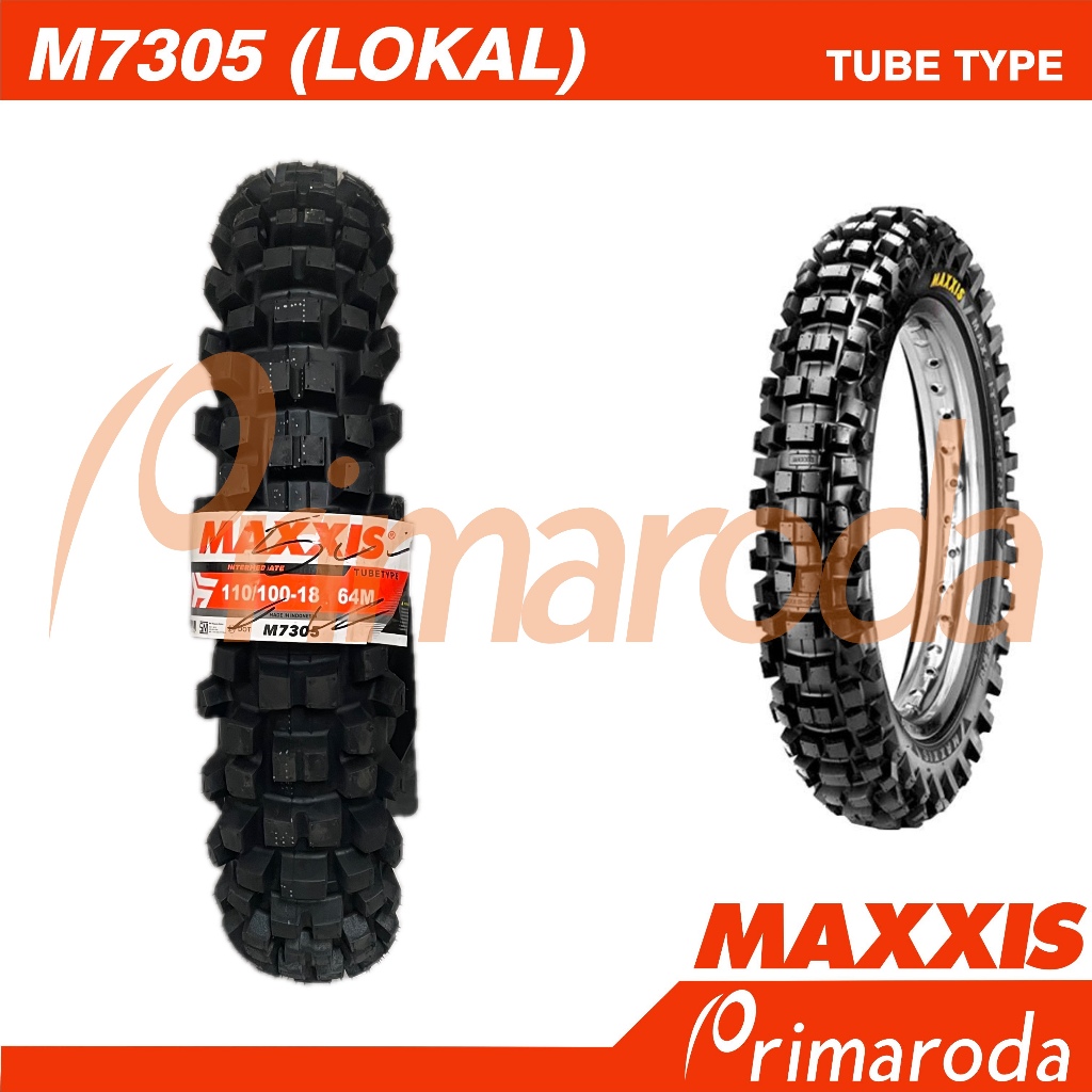 Ban Motocross Trail MAXXIS M7305 110/100 Ring 18 110/100-18 Tube Type