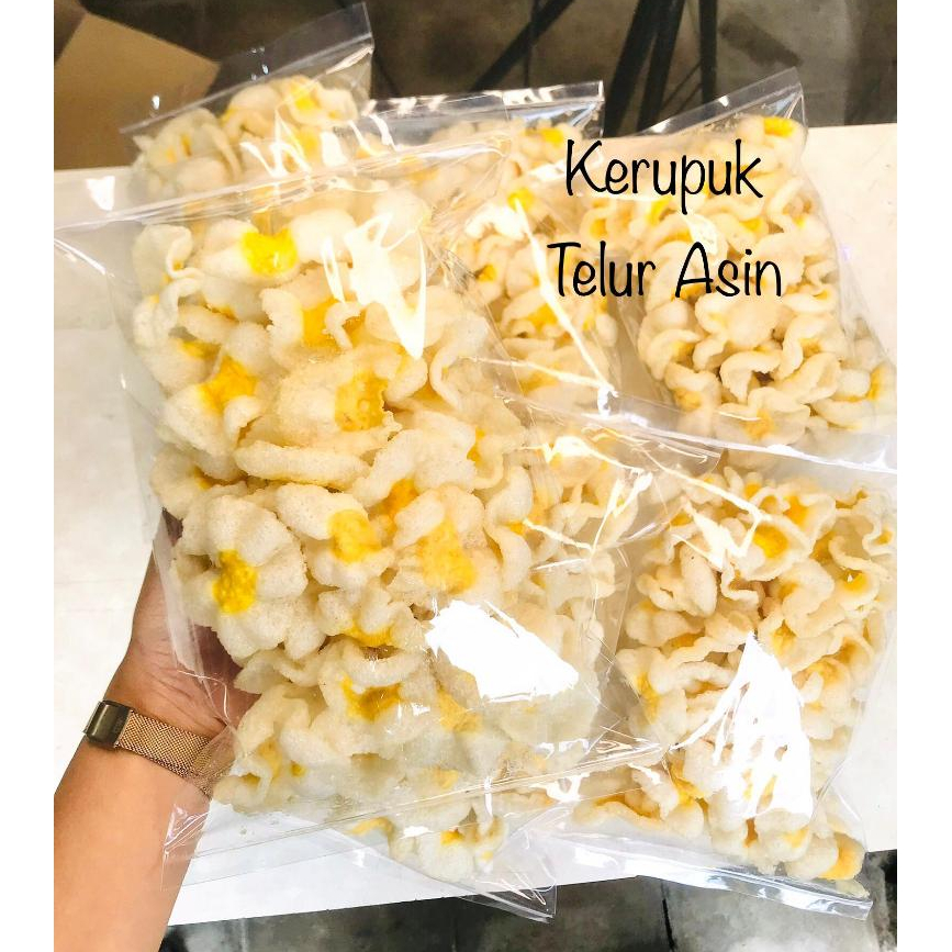 

Kerupuk Telur Asin 200gr 100gr Telas Banyumas