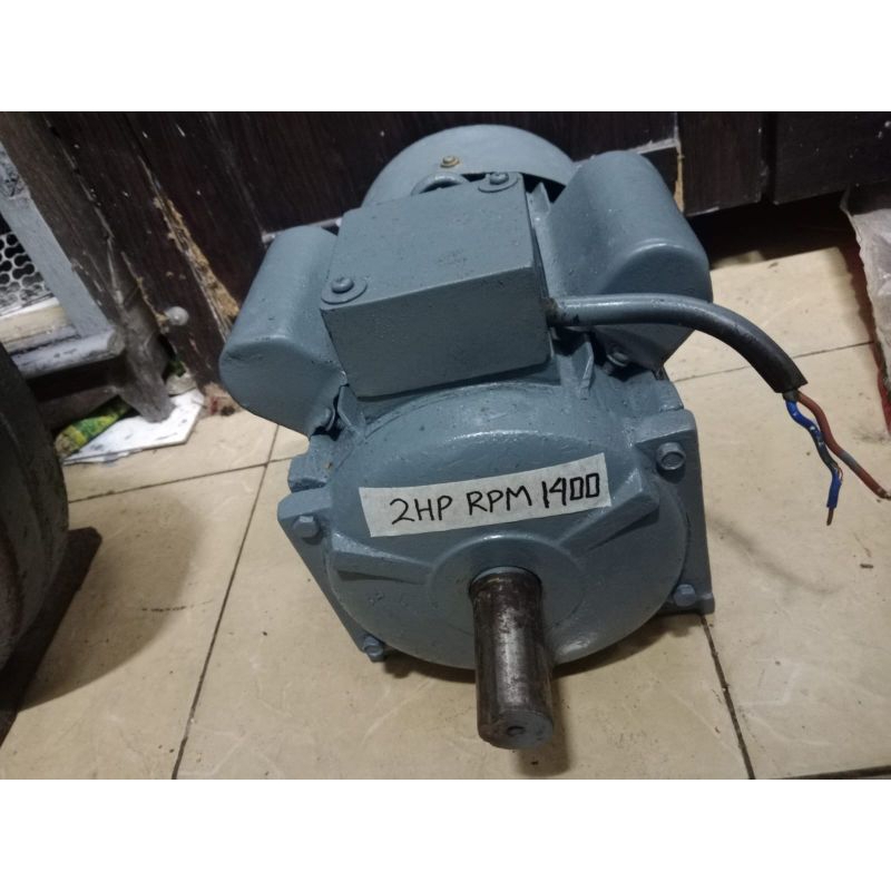 Dinamo penggerak 2HP rpm1400 listrik 1phase