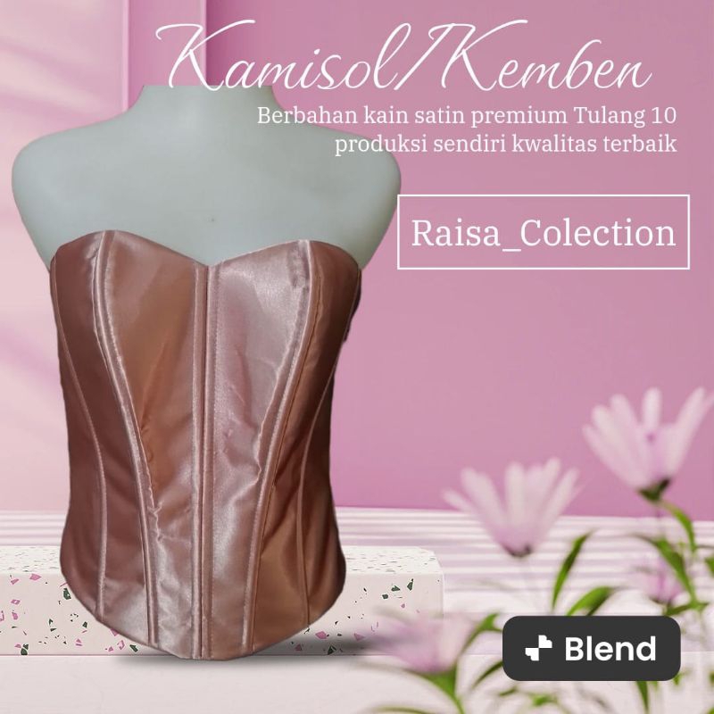 Kemben Longtorso Bustier Kebaya Satin Tulang 10