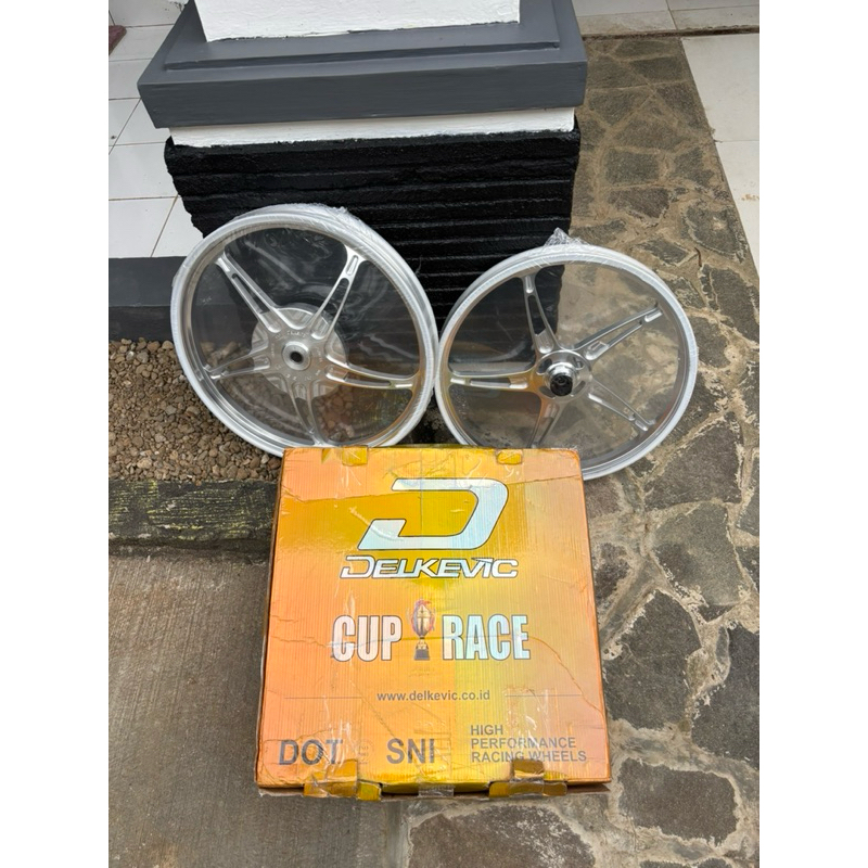 Velg Delkevic K Speed Bintang Laut Chrome Mio Sporty/Smile Ring 17 New Segel