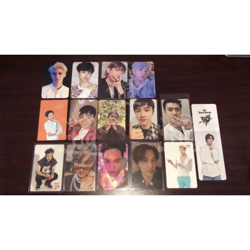 photocard exo suho chanyeol d.o. kyungsoo kai jongin sehun repackage overdose fanmeet anniv kloor ar