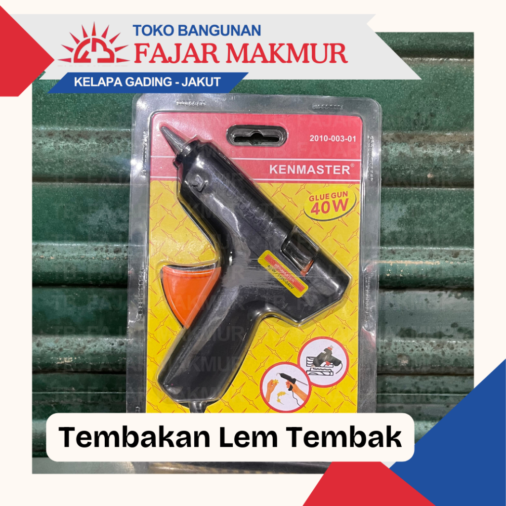 

Alat Lem Tembak/ Glue Gun Kenmaster / 40W Watt/ 2010-003-01