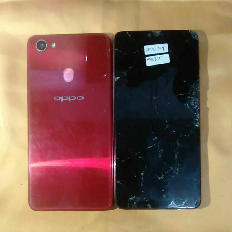 mesin HP Oppo f7 fingerprint  normal jaya minus LCD (unit)